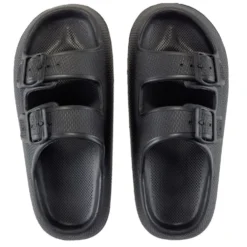 Sandales unisex 2 brides plastique noir 42/43