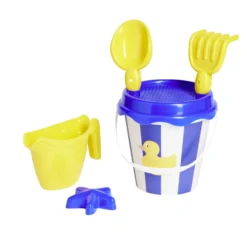 Seau de plage garni canard marin 6 pièces