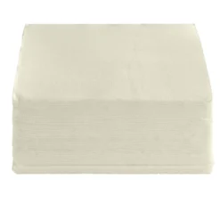 Serviette carrée blanc lin 2 plis en papier x40