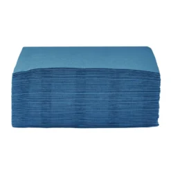 Serviette carrée bleu canard 2 plis en papier x40