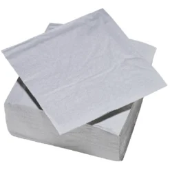 Serviette carré unie grise 2 plis en papier x50