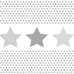 Serviette de Noël en papier blanc motif étoiles argenté x 20