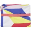 Serviette de plage Popblock blanche motif multicolore