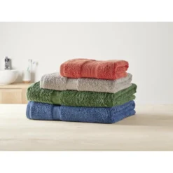 Serviette de toilette 50x90cm coton uni (plusieurs modèles)