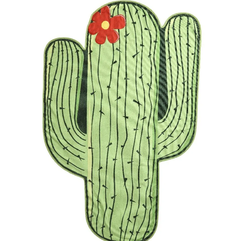 Serviette drap de plage design cactus