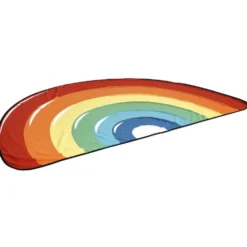 Serviette drap de plage design arc en ciel