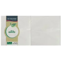 Serviette jetable blanc x150