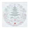 Serviette jetable motif sapin givré x20