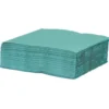 Serviette jetable 33x33 cm uni vert émeraude x50