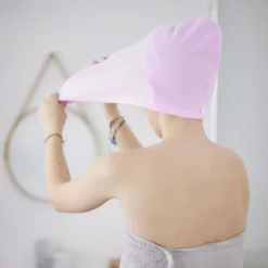 Serviette pour cheveux triangle 25x60cm