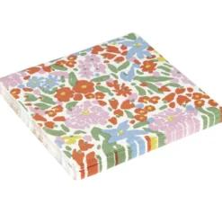 Serviettes papier x20 motif fleuri 33x33cm (2 modèles)