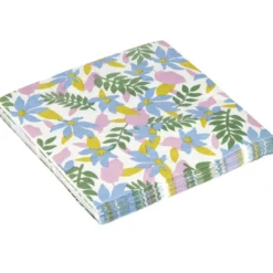 Serviettes papier x20 motif fleuri 33x33cm (2 modèles)