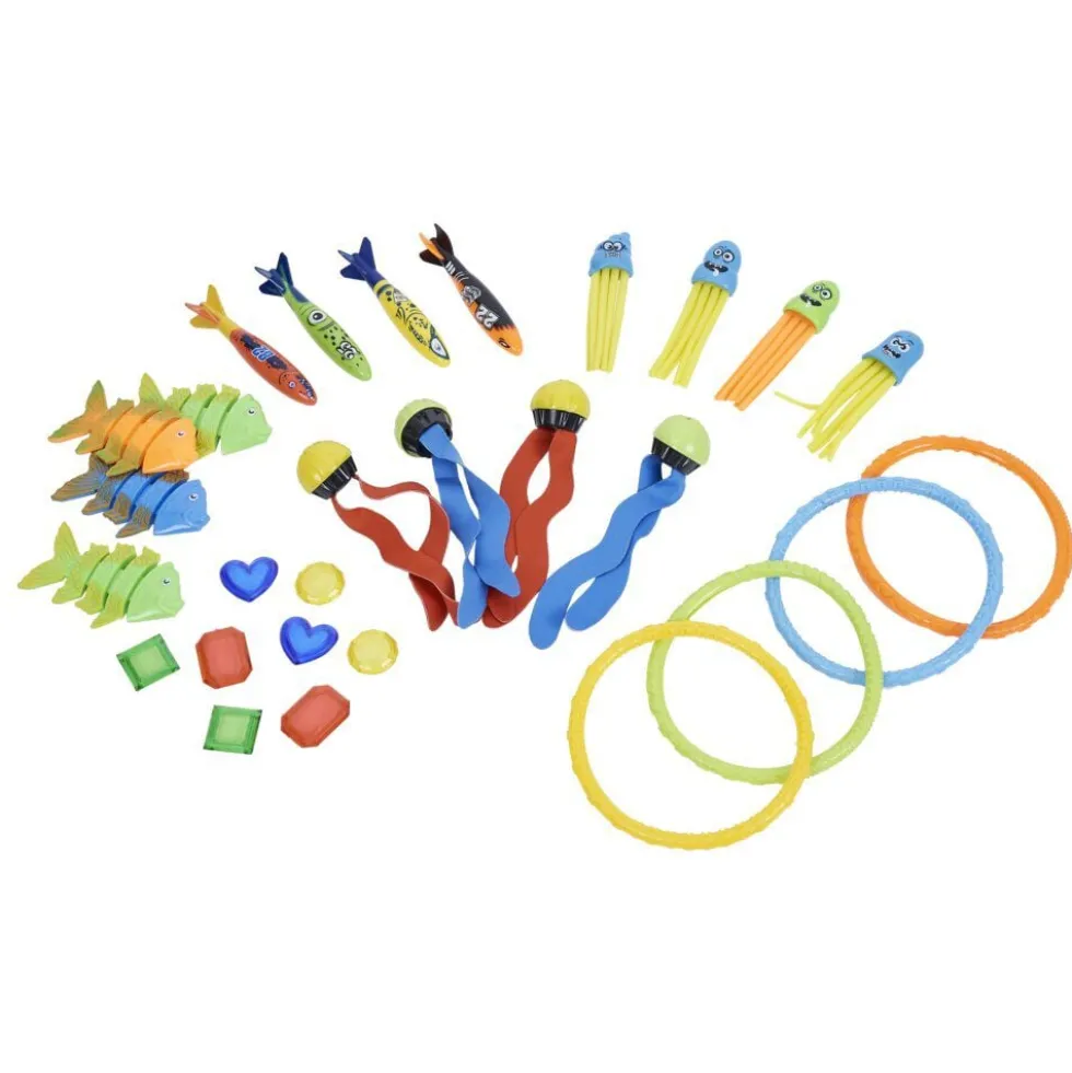 Set de jeu de plongée Funky PVC 28 pièces
