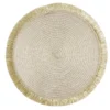 Set de table rond Ø38cm polyester jaune
