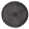 Set de table rond Ø38cm polyester noir x2