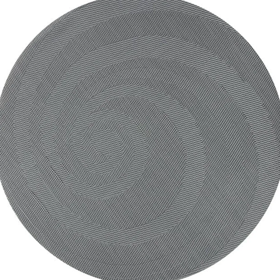 Set de table rond tressé gris Ø36cm