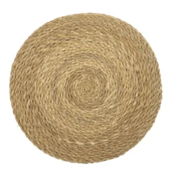 Set de table rond typha tressé marron Ø35cm