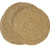 Set de table rond x4 en jute Ø35cm