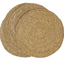 Set de table rond x4 en jute Ø35cm