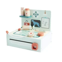 Set docteur en bois avec accessoires L30cm
