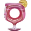 Set gonflable cocktail : bouée et porte-boissons