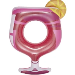 Set gonflable cocktail : bouée et porte-boissons