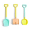 Set jeu de plage pelle, râteau et tamis plastique