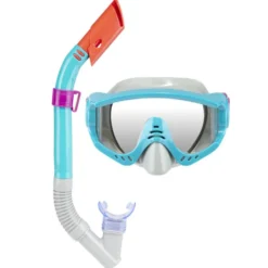 Set tuba et masque de plongée adulte Bestway L36cm (2 modèles noir ou bleu)