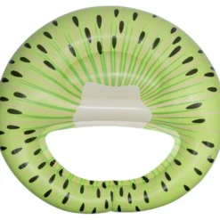 Siège de piscine gonflable forme kiwi 112x108xH18cm