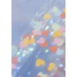 Siège gonflable piscine Funky pliable paillettes et coeurs multicolores 80x80xH55cm