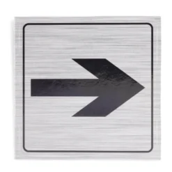 Signalétique adhésive "flèche directionnelle" - 8x8 cm