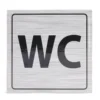 Signalétique adhésive "WC" - 8x8 cm
