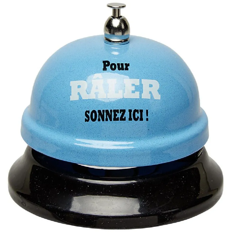 Sonnette de réception avec message humoristique