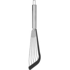 Spatule en acier avec bord silicone
