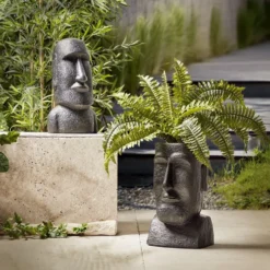 Statue île de Pâques noir H41cm