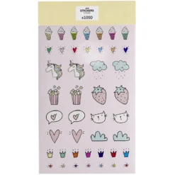 Sticker enfant 6 feuilles 1000 pièces