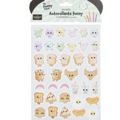Stickers kawaii funny 5 feuillets