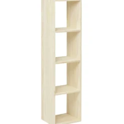 Structure Box Cube 4 cases 35x30x139cm pin naturel