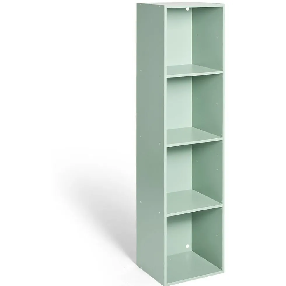 Structure Box Cube 4 cases 35x30x137cm bois vert