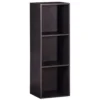 Structure Box Cube 3 cases 35,2x30x103,2cm bois noir