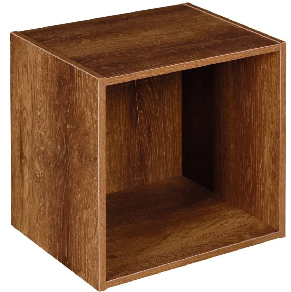 Structure Box Cube 1 case 35,2x30x35,2cm bois marron