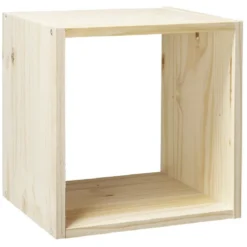 Structure Box Cube 1 case 35x30x35cm pin naturel