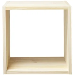 Structure Box Cube 1 case 35x30x35cm pin naturel