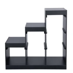 Structure de rangement en contreplaqué blanc forme escalier 97x44xH94cm