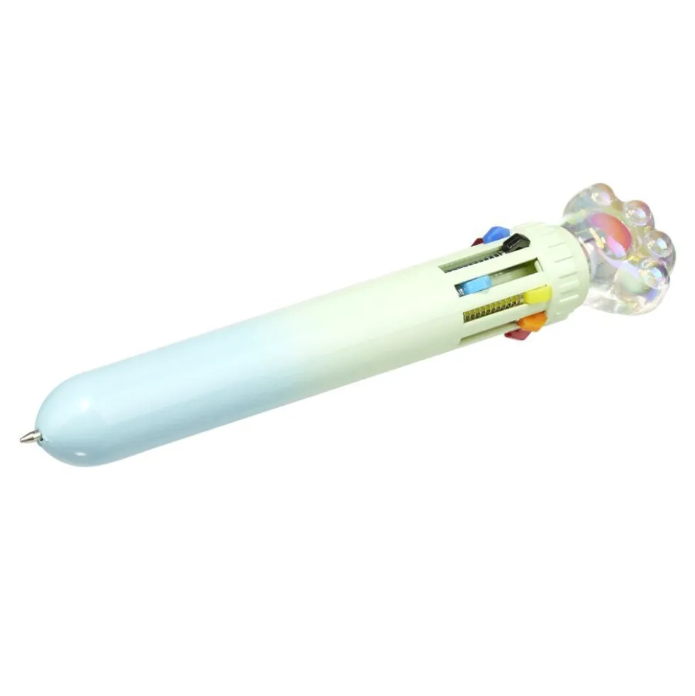 Stylo bille 10 couleurs kawaii funny animal