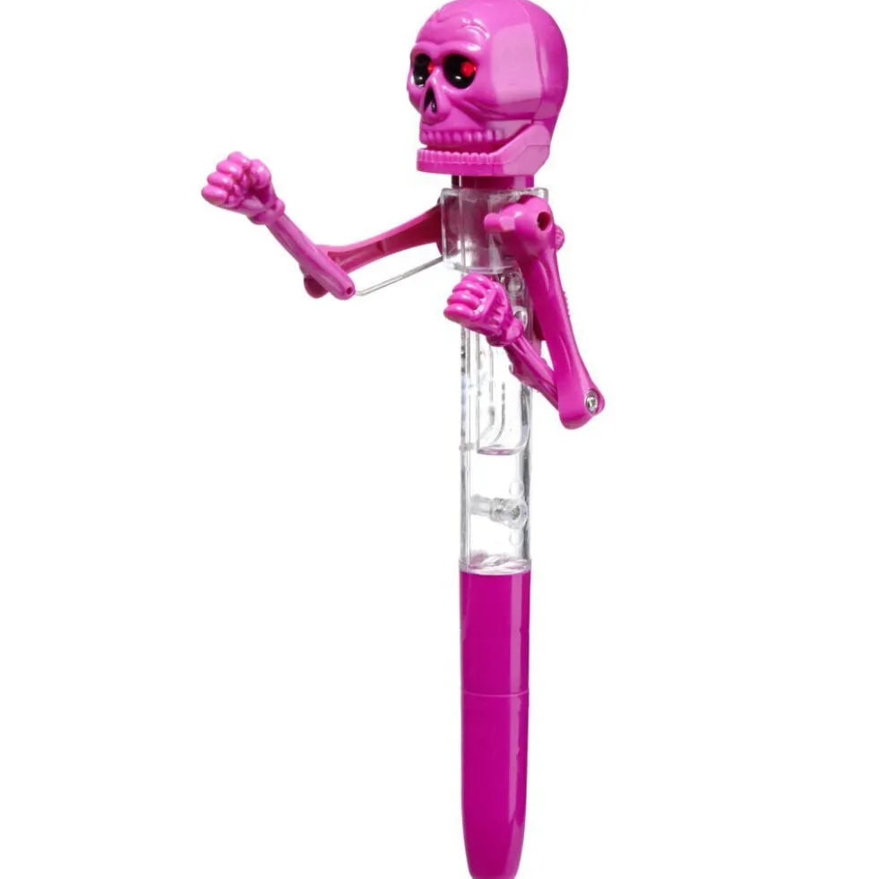 Stylo à bille fun squelette boxeur L14,5cm (4 modèles)
