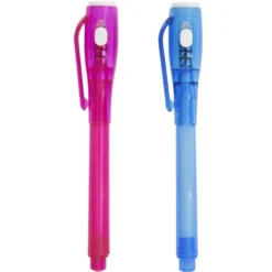 Stylo encre invisible (2 modèles bleu ou rose)