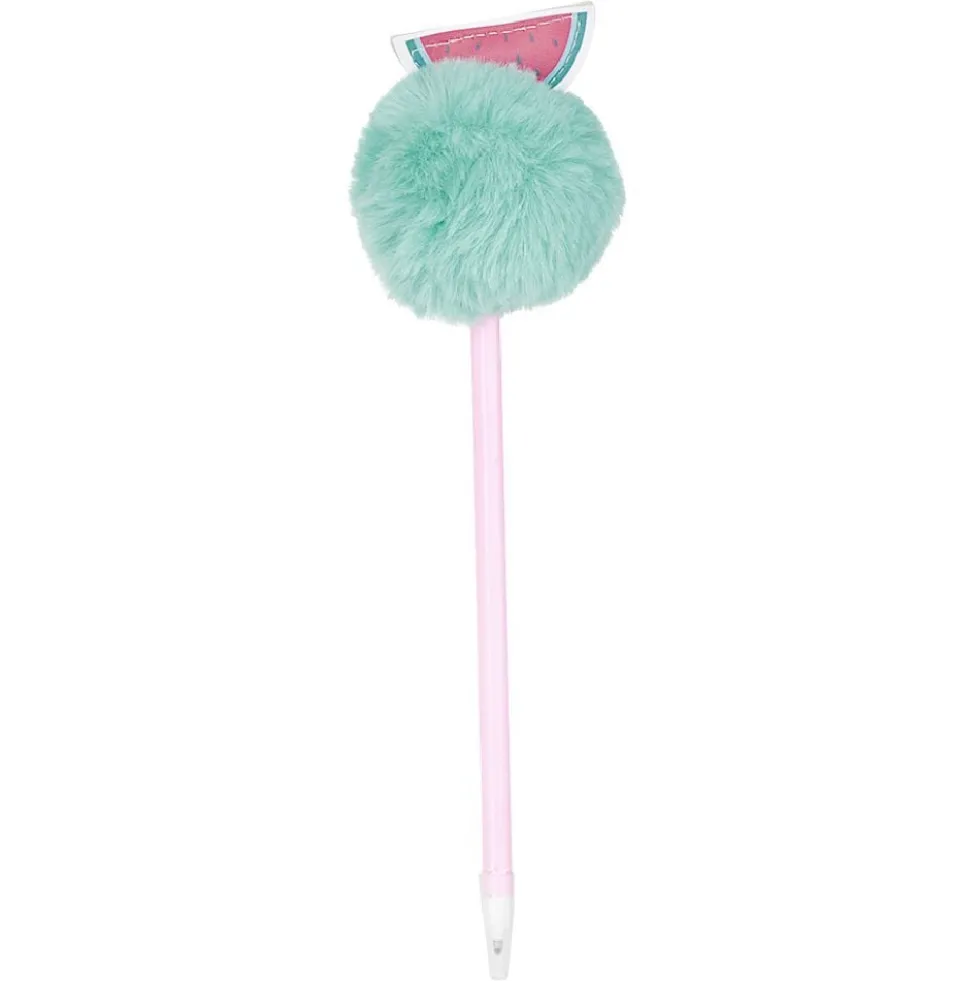 Stylo fantaisie pompon fruit H23,2ccm