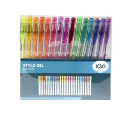 Stylo gel x30 palette multicolore L12cm