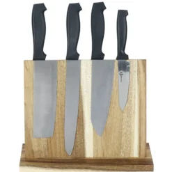 Support pour couteaux bois d'acacia 26,9x10,3xH21cm
